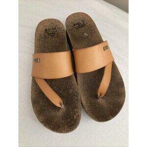 Reef Women's Cushion Sol Hi Slide Sandal Natural Size 7